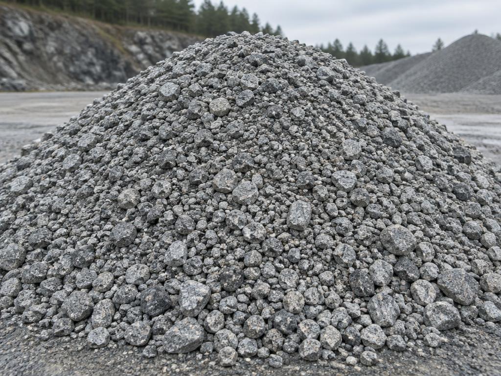 Uniform dense-graded FDOT granite base aggregate